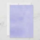 Invitation Oh bébé verdure fleurie violette baby shower (Dos)