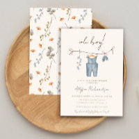 Oh Boho boho aquarelle bébé vêtements bleu douche