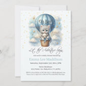 Invitation Oh Boy Adventure Await Kitten in Hot Air Balloon (Devant)