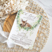 Invitation Oh Boy Adventure Baby shower de verdure