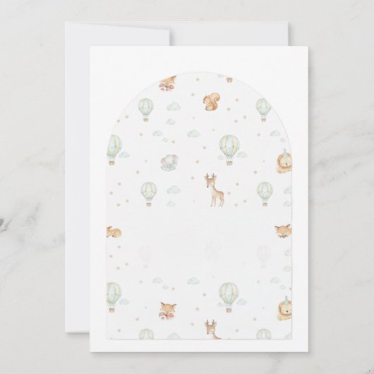 Invitation Oh Boy! Adventure Begins Arched Baby Shower Invita (Dos)