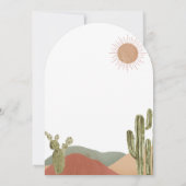 Invitation Oh Boy Baby shower Sud-Ouest du désert de Boho (Dos)