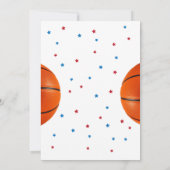 Invitation Oh Boy Basketball Thème N'Importe Quel Âge Anniver (Dos)