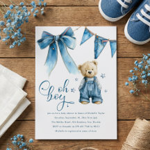 Oh Boy | Bébé Jean Bleu Shower Bébé