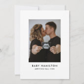 Invitation Oh Boy Black Script Baby shower photo (Dos)