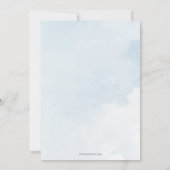 Invitation Oh Boy Blue Gold Crib Boho Baby shower garçon (Dos)