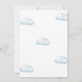 Invitation Oh Boy Blue Hot Air Baby shower (Dos)