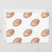 Invitation Oh Boy Football Baby shower Photo (Dos)