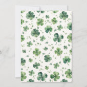 Invitation Oh Boy Green Shamrock St. Patricks Day Baby Shower (Dos)