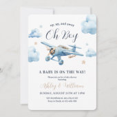 Invitation Oh Boy! L'aventure Attend l'Invitation pour Bébé A (Devant)