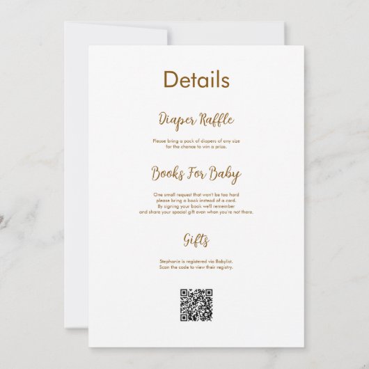 Invitation Oh Boy Mallard Duck Baby shower QR Code (Dos)