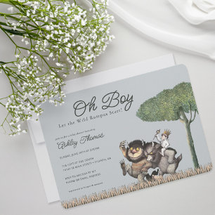 Invitation Oh Boy ! Que la fête sauvage commence Baby Showe