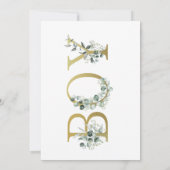 Invitation Oh Boy Safari Animaux Baby shower verdoyant (Dos)