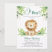 Invitation “Oh Boy!” Safari de verdure (Devant / Derrière)