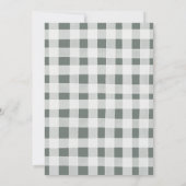 Invitation Oh Citrouille bleu Bois Baby shower Animaux (Dos)