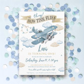 Invitation Oh Comme le Temps Passe Fête d'anniversaire de l'a