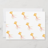 Invitation Oh comment le temps vole aquarelle cerf-volant ann (Dos)