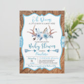 Invitation Oh Deer a Little Buck est presque là Baby shower (Debout devant)