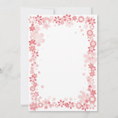 Invitation Oh Deer Baby shower Aquarelle Botanique Floral (Dos)