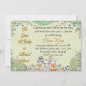 Invitation Oh Deer | Baby shower des animaux forestiers (Devant)