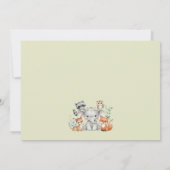 Invitation Oh Deer | Baby shower des animaux forestiers (Dos)