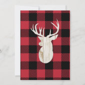 Invitation Oh Deer ! Buffalo A Plongé Notre Petit Buck Annive (Dos)