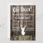 Invitation Oh Deer ! Chasse masculine Camo arrière - plan Ann (Devant)