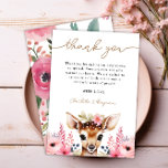 Invitation Oh Deer Cute Baby Shower Thank You Card<br><div class="desc">Oh Deer Cute Baby Shower Thank You Card</div>