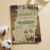 Invitation Oh Deer Hunter fête d'anniversaire