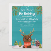 Invitation Oh Deer Les Vacances Sont Ici (Devant)