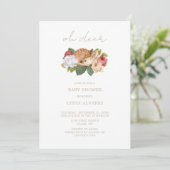 Invitation Oh Deer Woodland Baby shower | (Debout devant)