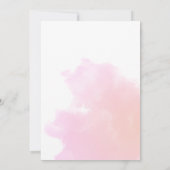 Invitation Oh Fille Baby shower rose pâle (Dos)