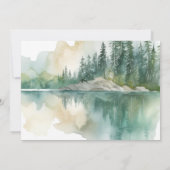 Invitation Oh Garçon Aquarelle Maman Et Baby shower Ours Cub (Dos)