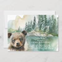 Oh Garçon Aquarelle Ours Baby shower