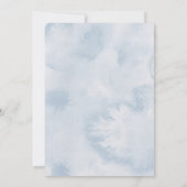 Invitation Oh garçon Baby shower bleu moderne (Dos)