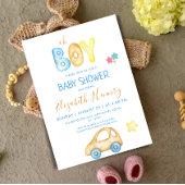 Invitation oh garçon moderne bébé garçon douche