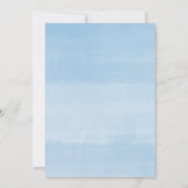 Invitation Oh garçon moderne eucalyptus bleu baby shower ball (Dos)