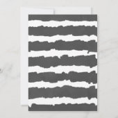 Invitation Oh garçon moderne eucalyptus noir blanc baby showe (Dos)