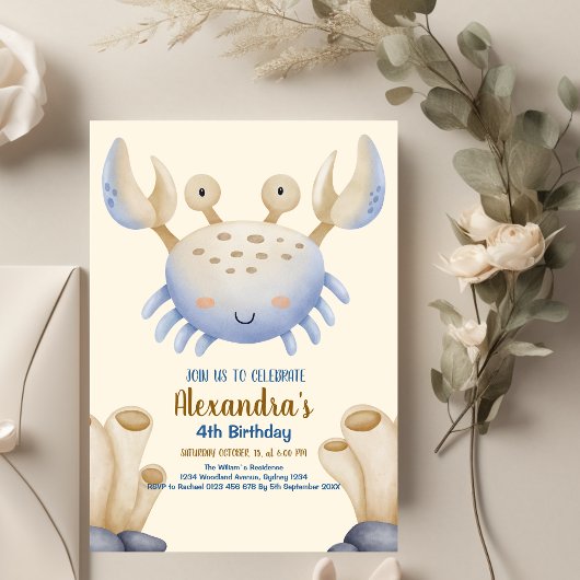 Invitation Oh Garçon Sous La Mer Anniversaire