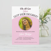 Invitation Oh Gee ils ont obtenu leur diplôme ! drôle Graduat (Debout devant)