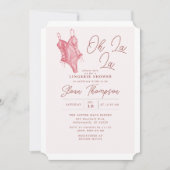 Invitation Oh La La Blush Lingerie Blush Fête des mariées (Devant)