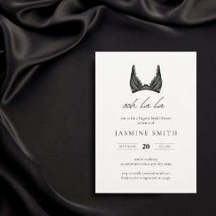 Invitation Oh la la Lingerie Fête des mariées Bra en dentelle