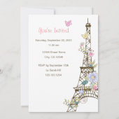 Invitation Oh La La Parisien (Dos)