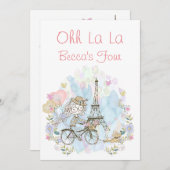 Invitation Oh La La Parisien (Devant / Derrière)