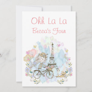 Invitation Oh La La Parisien  