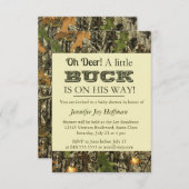 Invitation Oh le cerf commun, un petit mâle est sur son (Devant / Derrière)