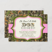 Invitation Oh le cerf commun, une petite daine est sur son (Devant / Derrière)