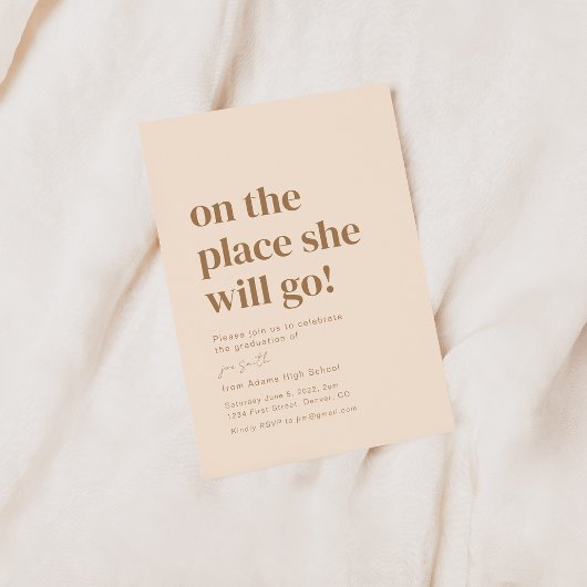 Invitation Oh Les Endroits Où Elle Va Aller À La Grande Fête