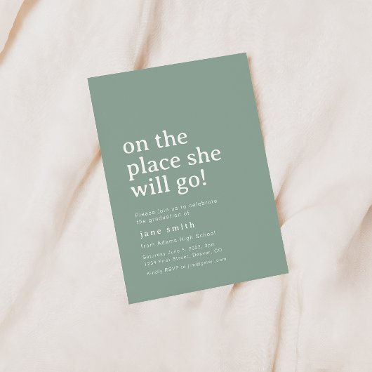 Invitation Oh Les Endroits Où Elle Va Aller À La Grande Fête 