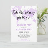 Invitation Oh, les endroits où elle va faire la fête de gradu (Debout devant)